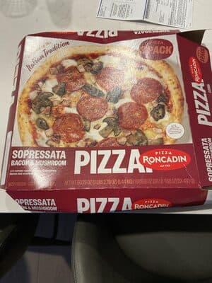 Sopressata Bacon & Mushroom Pizza