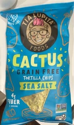 Catcus grain free tortilla chips with sea salt