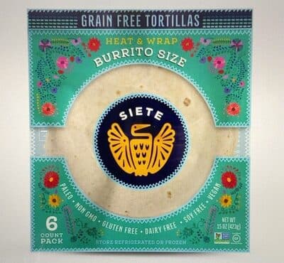 Grain Free Burrito Size Tortillas