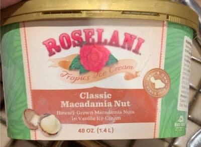 Macadamia nut ice cream