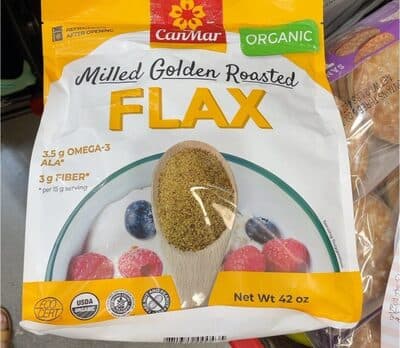 Milled golden roasted Flax