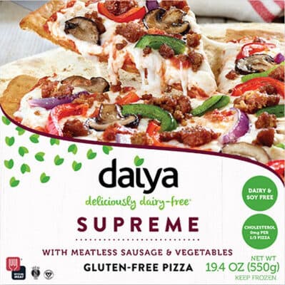 Supreme With Meatless Italian Sausage Style Crumbles, Mushrooms & Bell Peppers Thin Crust Gluten-Free Pizza
