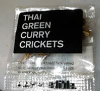 Thai green curry crickets