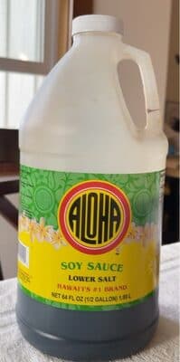 Hawaiian Shoyu Soy Sauce Lower Salt