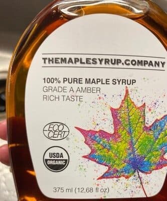 100% Pure Maple Syrup Grade A