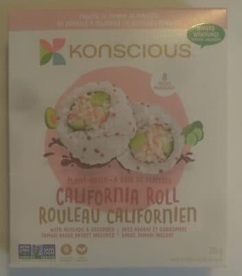 Plant-Based California Roll with Avocado and Cucumber