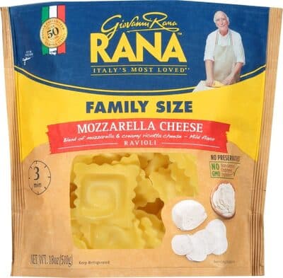 Blend of Mozzarella & Creamy Ricotta Cheese Ravioli