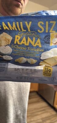 5 Cheese Ricotta, Mozzarella, Romano, Mascarpone and Fontina Cheeses - Mild Flavor Tortellini