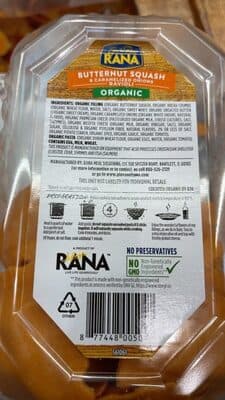 Butternut Squash & Caramelized Onions Ravioli