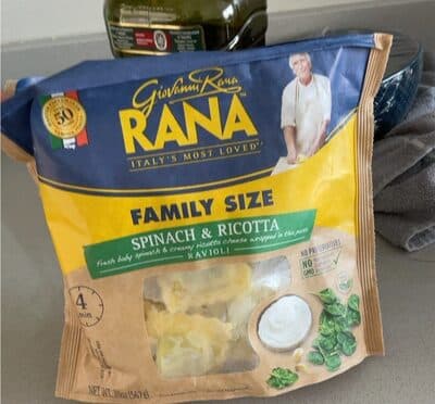 Spinach & Ricotta Fresh Baby Spinach & Creamy Ricotta Cheese Wrapped in Thin Pasta Ravioli