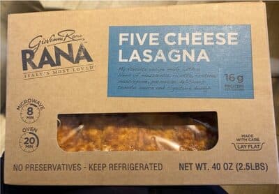 Rana 5 Cheese Lasagna