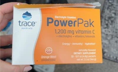 Trace Power Pak Effervescent Orange Blast Electrolyte Stamina