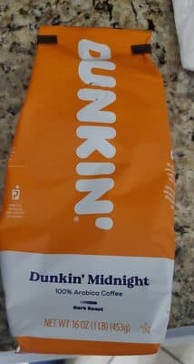 Dunkin Midnight 100 Arabica Coffee