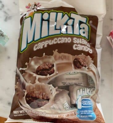 Creamy cappuccino shake candy