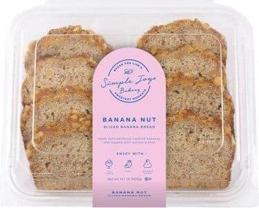 Banana Nut Sliced Banana Bread