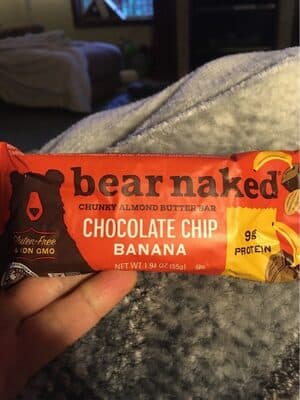 Chocolate Chip Banana Chunky Almond Butter Bar