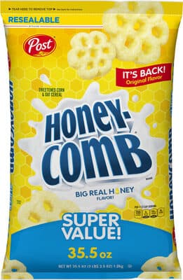 Big Real Honey Flavor! Sweetened Corn & Oat Cereal