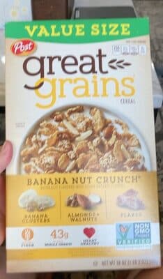 Banana Nut Crunch Flavored Cereal