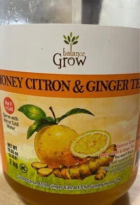 Honey Citron & Ginger Tea
