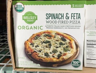 Spinach & Feta Organic Wood Fired Pizza