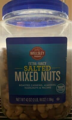 Salted Mixed Nuts Extra Fancy Roasted Cashews, Almonds, Hazelnuts & Pecans