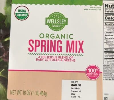 Spring Mix Organic A Delicious Blend of Baby Lettuces & Greens