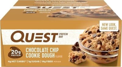 Chocolate Chip Cookie Dough Flavor Protein Bars