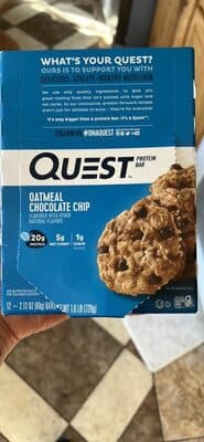 Oatmeal Chocolate Chip Flavor Protein Bar