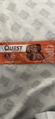 Quest Crispy Hero Chocolate Caramel Pecan Flavor Protein Bar