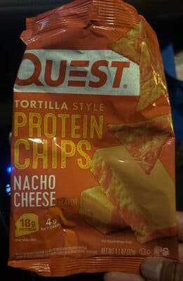 Nacho Cheese Flavor Tortilla Style Protein Chips