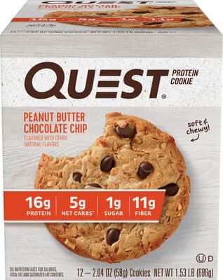 Peanut Butter Chocolate Chip Protein Cookie