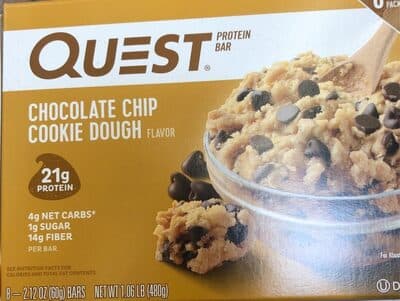 Chocolate Chip Cookie Dough Flavor Protein Bars