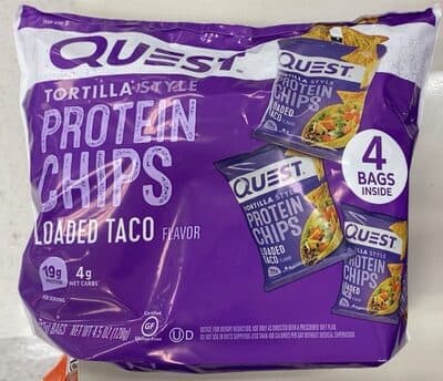 Loaded Taco Flavor Tortilla Style Protein Chips