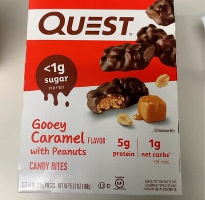 Gooey Caramel with Peanuts Candy Bites