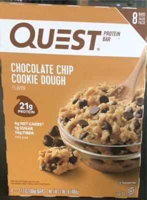 Chocolate Chip Cookie Dough Flavor Protein Bars