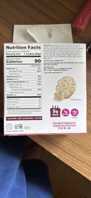 Quest Birthday Cake Flavor Frosted Cookies