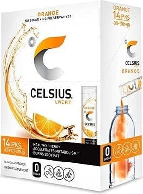 Orange onthego powder stick packs