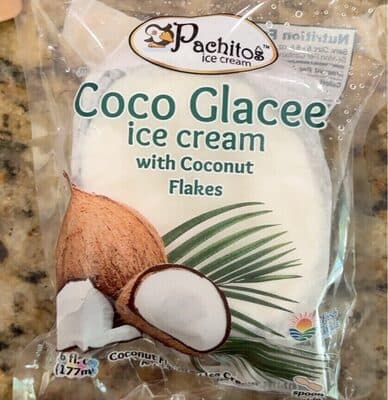 Coco Glacee Ice Cream With Coconut Flakes