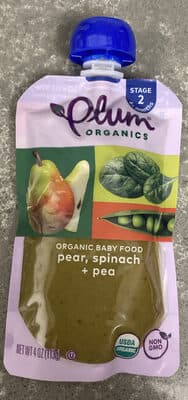 Plum Stage 2 Blends Baby Food Spinach Pea Pear