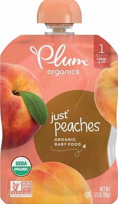 Plum Just Fruit Baby Food Peach