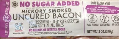 Hickory Smoked Uncured Bacon