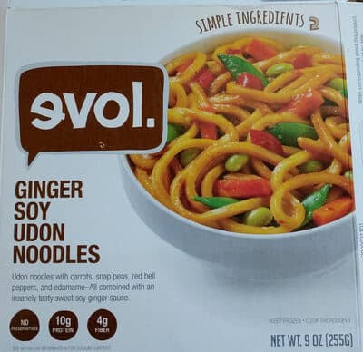 Ginger Soy Udon Noodles with Carrots, Snap Peas, Red Bell Peppers, and Edamame - All Combined with an Insanely Tasty Sweet Soy Ginger Sauce