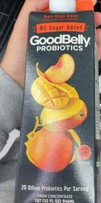 Peach Mango Orange Flavored Probiotics Juice Drink From Concentrate