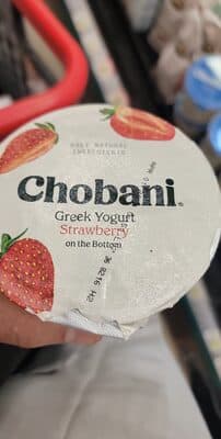 Non-Fat Greek Yogurt With Strawberry On The Bottom