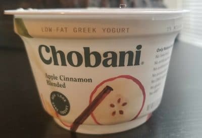 Low-Fat Greek Yogurt, Apple Cinnamon Blended