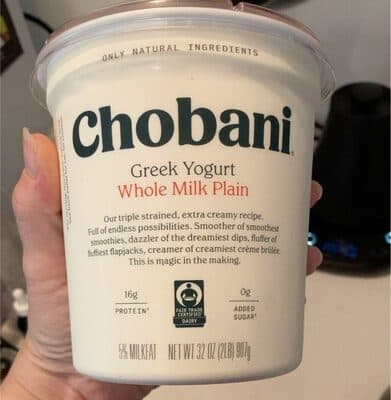 Plain Whole Milk Greek Yogurt