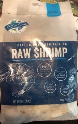 Peeled, Deveined, Tail On Raw Shrimp
