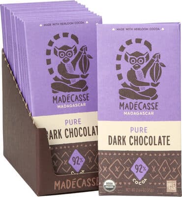 Pure Dark 92% Cocoa Heirloom Chocolate
