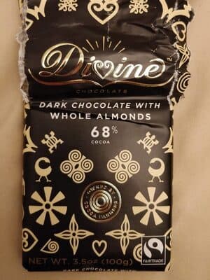 Dark Chocolate With Whole Almonds