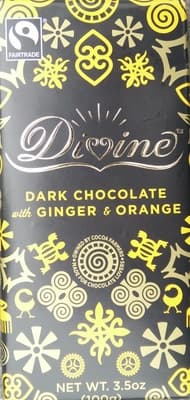 70% COCOA CHOCOLATE, GINGER & ORANGE
